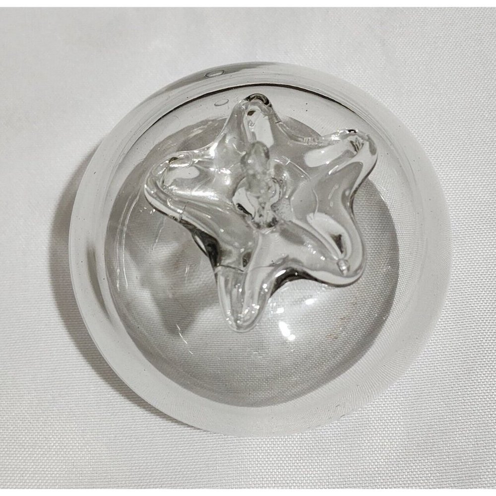 3.5" Tomato Art Glass Heavy Figurine Paperweight unsigned - Picture 6 of 9
